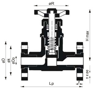 Dimenziona skica RZV-P