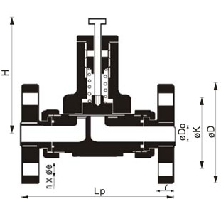 Dimenziona skica VS-P
